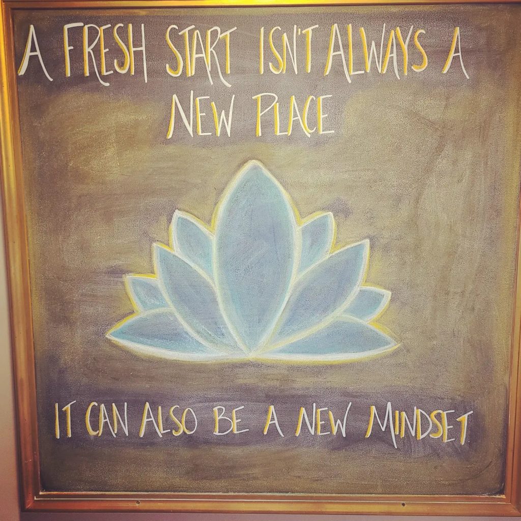 Fresh Start Yoga: a fresh start isn't always a new place... it can also be a new mindset.
