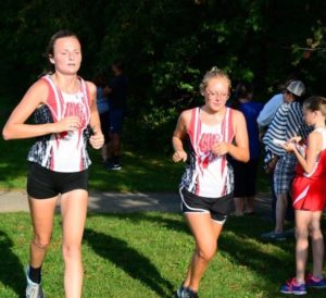 Jaime's daughter running a race... she runs, in part, to be a good role model for her daughters...