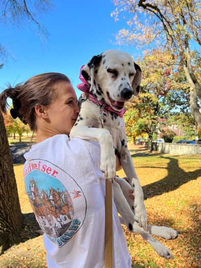 Mallory - with her dog